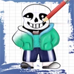 how to draw sans android application logo